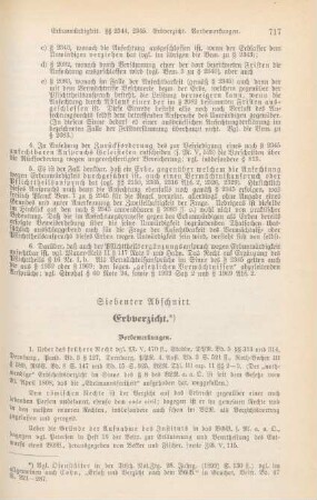 Siebenter Abschnitt. Erbverzicht