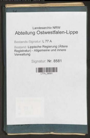 Wege-(Chaussee-)gelderhebung in Großenmarpe sp. in Istrup