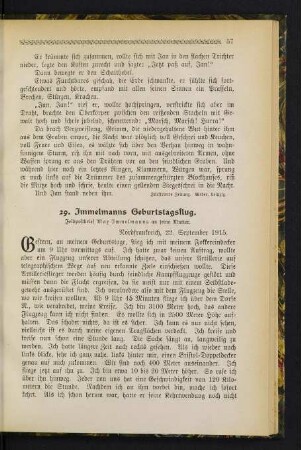 57 29. Immelmanns Geburtstagsflug