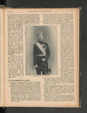 Les evenements de la guerre.