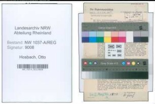 Entnazifizierung Otto Hosbach , geb. 00.00.0000 (Schulrektor)