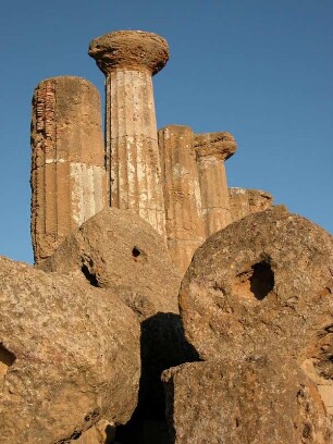 Reste Zeus-Tempel von Agrigent