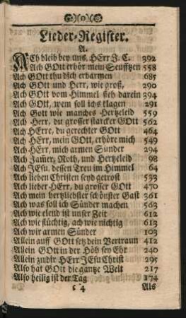 Lieder-Register