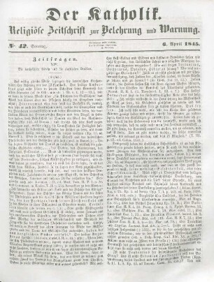 193-195 Zeitfragen : XIV. Die katholische Kirche und die classischen Studien