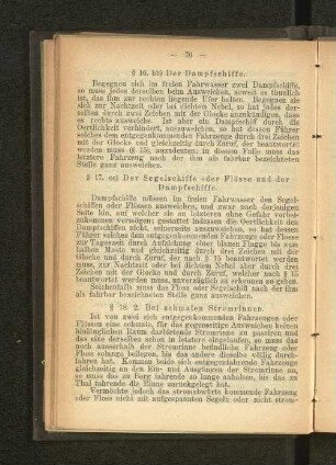 § 18. 2. Bei schmalen Stromrinnen.