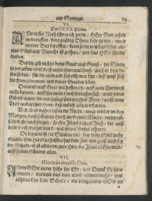 VI. Der CXXX. Psalm.