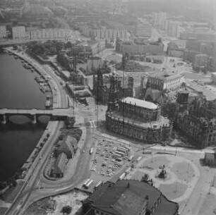 Innere Altstadt von Dresden : Blickrichtung Osten