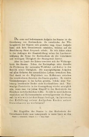 Der Staat und die erworbenen Rechte