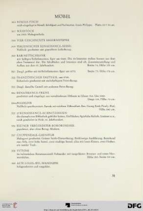 Möbel (Nr. 316-329)