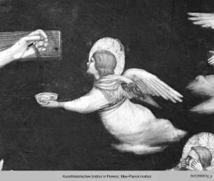Ausmalung des Nordquerhauses : Christusszenen : Kreuzigung mit dem heiligen Franziskus und Antonius von Padua