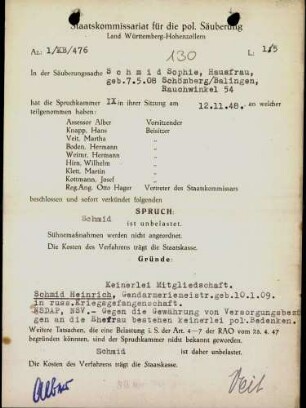 Schmid, Sophie