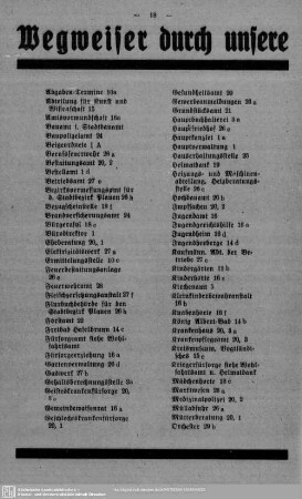 Wegweiser durch unsere städtischen Geschäftsstellen