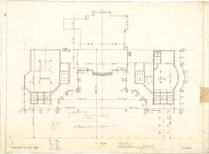 Pfann, Paul; München - Theresienhöhe; Ausstellung München 1908 - Grundriss