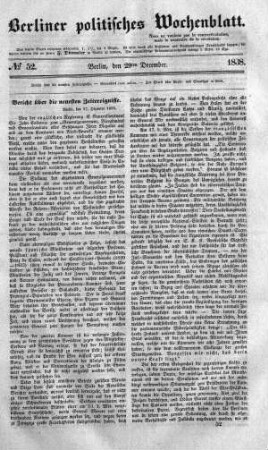 No 52, 29. December 1838