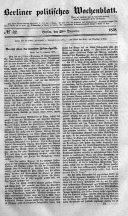 No 52, 29. December 1838
