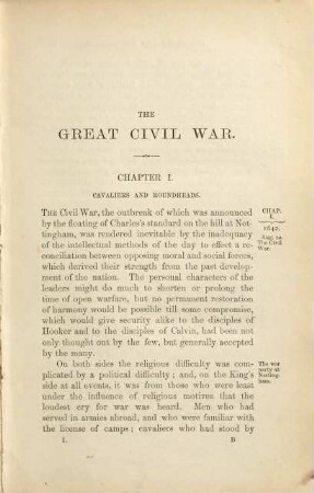 History of the great Civil War : 1642 - 1649, 1. 1642 - 1644