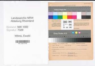 Entnazifizierung Ewald Wilms, geb. 18.12.1895 (Postbeamter)