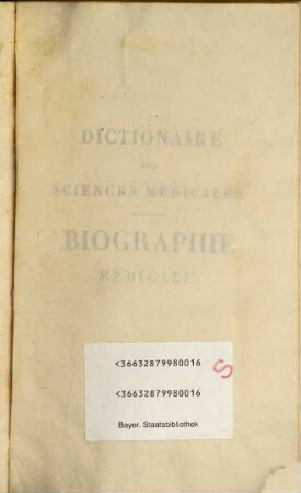 Dictionaire Des Sciences Médicales - Biographie Médicale, 3. Brow - D