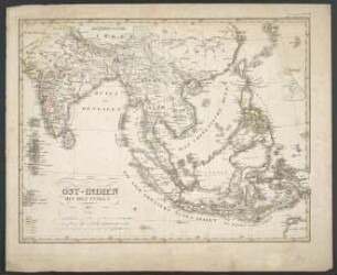 Ost-Indien Mit Den Inseln [Hand-Atlas über alle Theile der Erde nach dem neuesten Zustande und über das Weltgebäude]