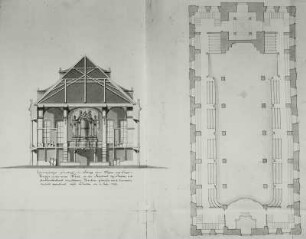 Plans des Eglises : Dreikönigskirche, J. de Bodt, 1732