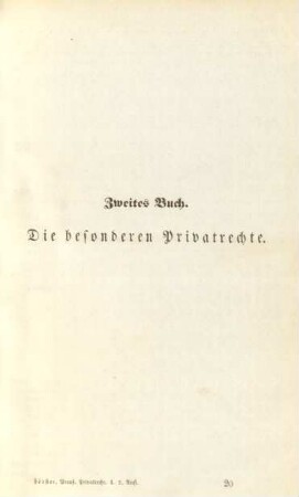 Zweites Buch. Die besonderen Privatrechte