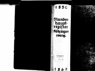 Bötzingen FR; Evangelische Gemeinde: Standesbuch 1850-1869
