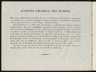 114-117, Josephs Grabmal bei Sichem