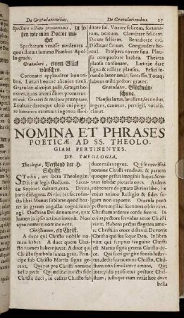 Nomina Et Phrases Poeticae Ad SS. Theologiam Pertinentes