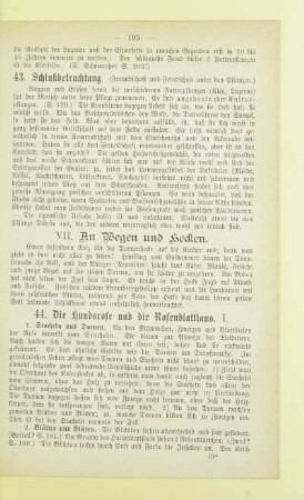 VII. An Wegen und Hecken
