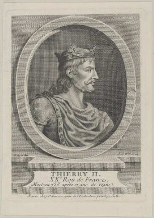 Bildnis des Thierry II. de France