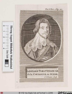 Bildnis Lennart Torsten(s)son, 1647 Graf von Ortala