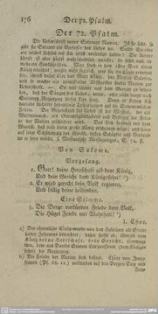 Der 72. Psalm