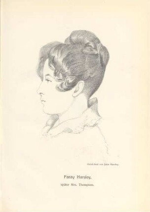 Fanny Horsley, später Mrs. Thompson