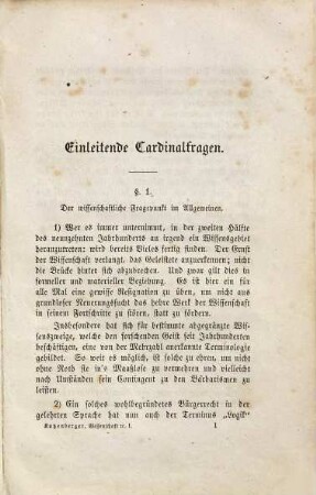 Die Grundfragen der Logik