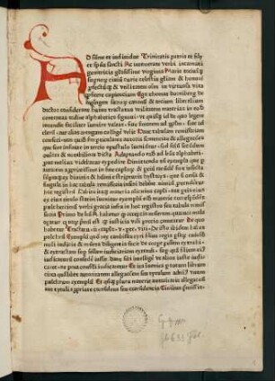 1r-2r, Ad summe et individue Trinitatis patris et filii et spiritus sancti...