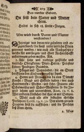 219-226, Das vierdte Gebott