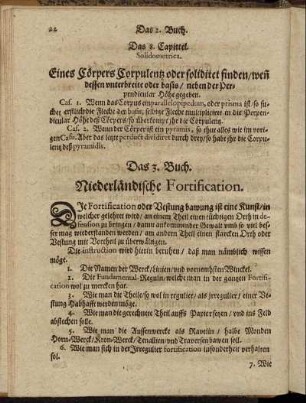 Das 3. Buch. Niederländische Fortification.