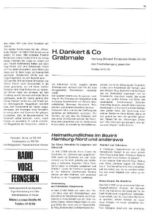 Heimatkundliches im Bezirk Hamburg-Nord