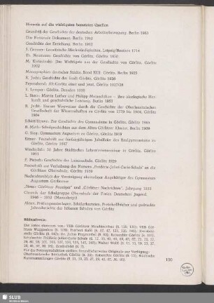 Hinweis auf die wichtigsten benutzten Quellen