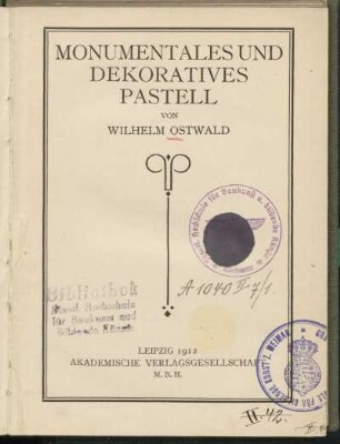 Monumentales und dekoratives Pastell