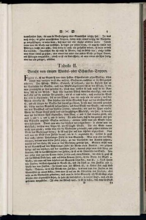 Tabula II. Bericht von einigen Wendel- oder Schnecken-Treppen.