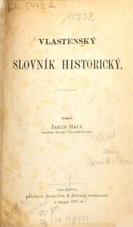 Vlastenský slovník historický