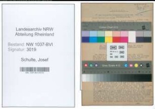Entnazifizierung Josef Schulte , geb. 07.08.1896 (Arzt)