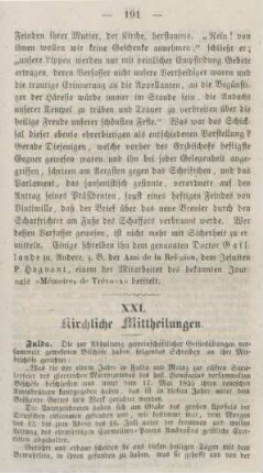 191-192 Kirchliche Mittheilungen