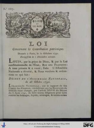 Loi Concernant la Contribution patriotique.