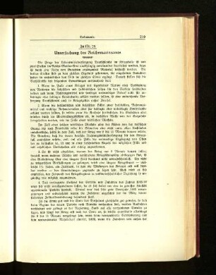 Zu Nr. 75. Untersuchung des Reichsmarineamts