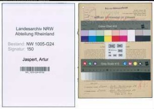 Entnazifizierung Artur Jaspert , geb. 31.08.1906 (Ingenieur)