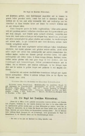 23. Die Regel des Deutschen Ritterordens