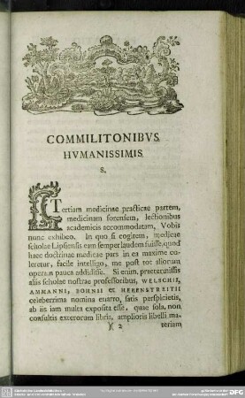 Commilitonibus Humanissimis