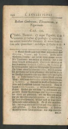 Bellum Cimbricum, Theutonicum, ac Tigurinum. Cap. III